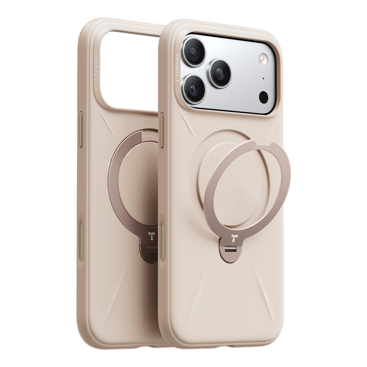 Torras Apple iPhone 17 Pro O Stand Spin Silicone Serisi Magsafe Kılıf